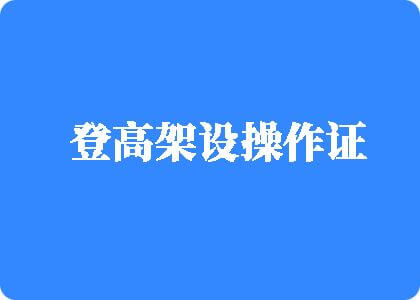 好大好痒好大好想要爱爱电影登高架设操作证